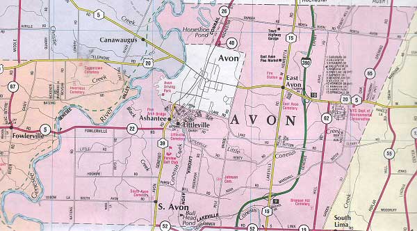 Map of the Town of Avon