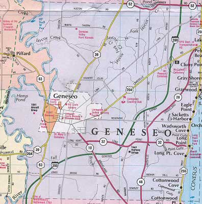 Map of the Town of Geneseo