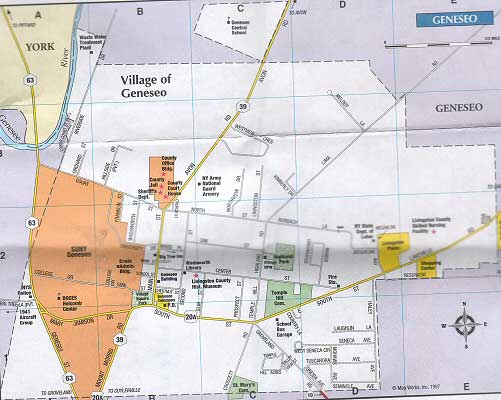 Map of the Village of Geneseo
