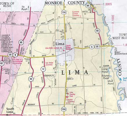 Map of the Town of Lima